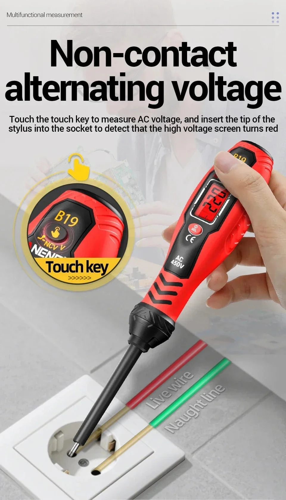 Multi-function Voltage Detector Pen