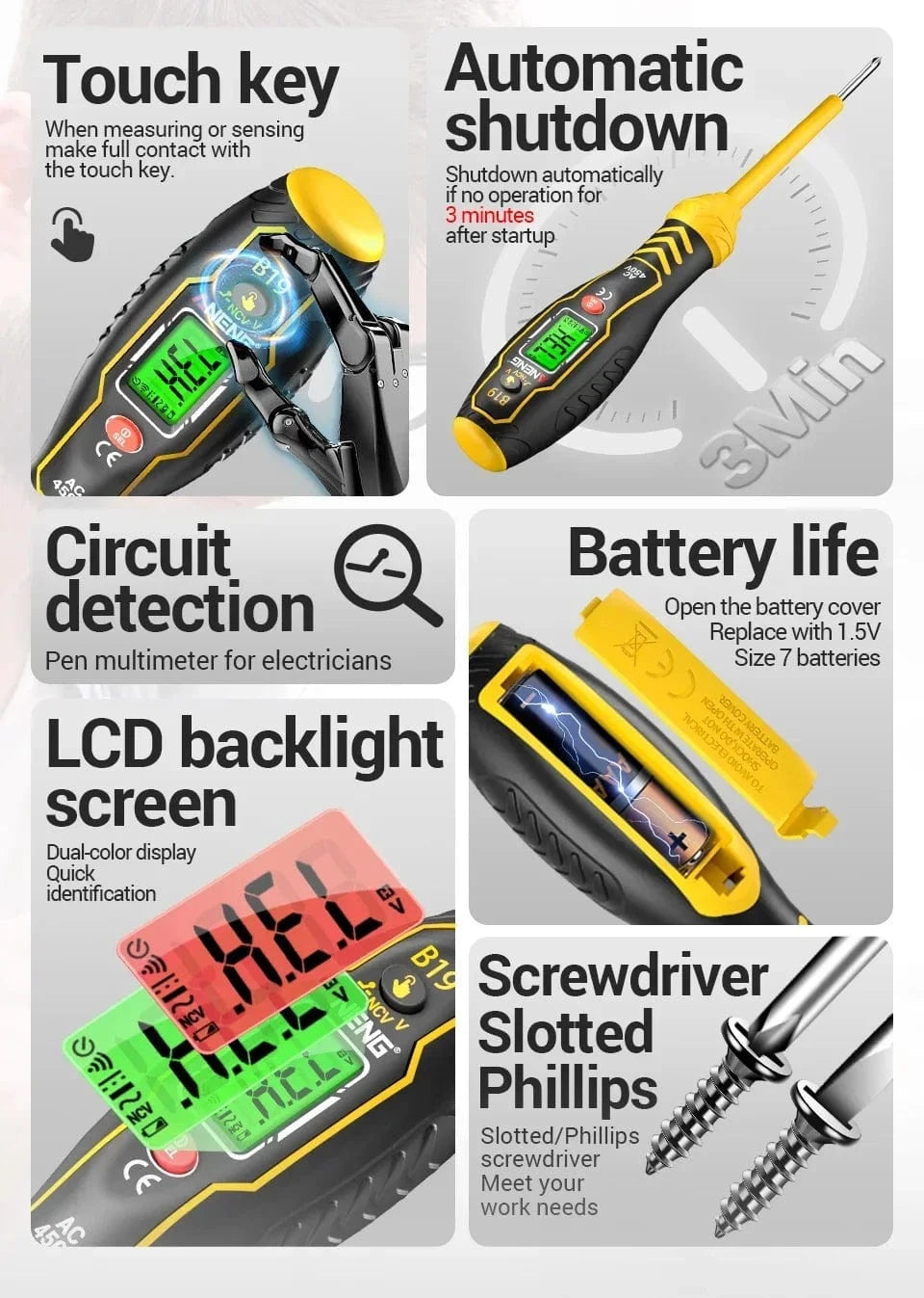 Multi-function Voltage Detector Pen