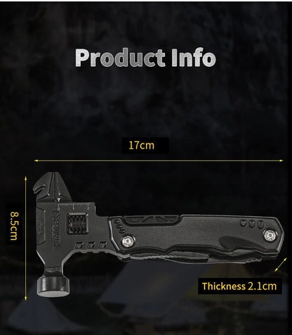 Multitool hammer dimensions 17 x 8.5 x 2.1 cm