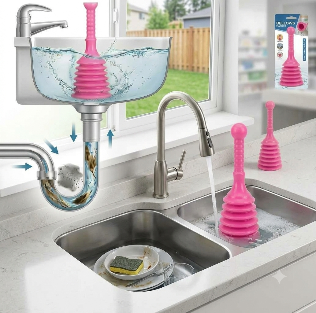 Mini Sink Plunger for Kitchen & Bathroom- Multi-Purpose Mini Sink Unclogger